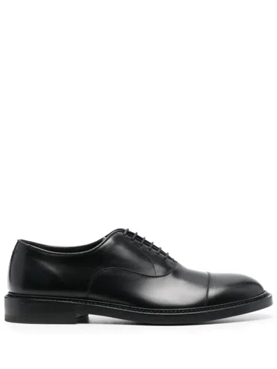 Fratelli Rossetti Lace-up Leather Oxford Shoes In Schwarz