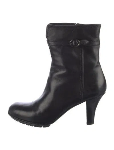 Pre-owned Fratelli Rossetti Leather Boots In Black