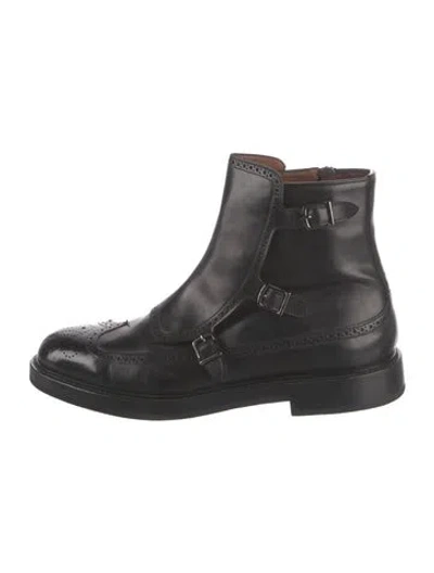 Pre-owned Fratelli Rossetti Leather Boots In Black