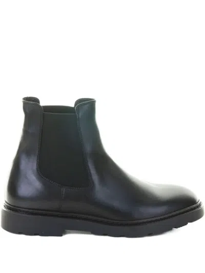 Fratelli Rossetti Leather Chelsea Boots In Black