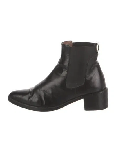 Pre-owned Fratelli Rossetti Leather Chelsea Boots In Black