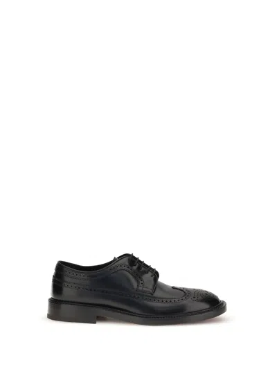 Fratelli Rossetti Leather Derby Lace-ups In Black