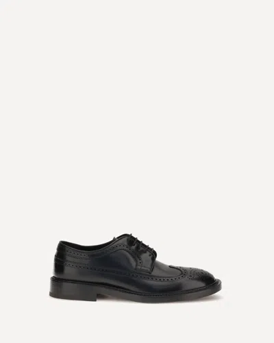 FRATELLI ROSSETTI LEATHER DERBY LACE-UPS SHOES