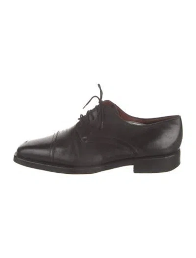 Pre-owned Fratelli Rossetti Leather Derby Shoes In Black