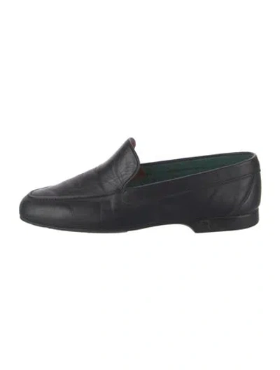 Pre-owned Fratelli Rossetti Leather Dress Loafers In Black