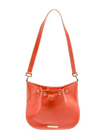 Pre-owned Fratelli Rossetti Leather Hobo In Orange