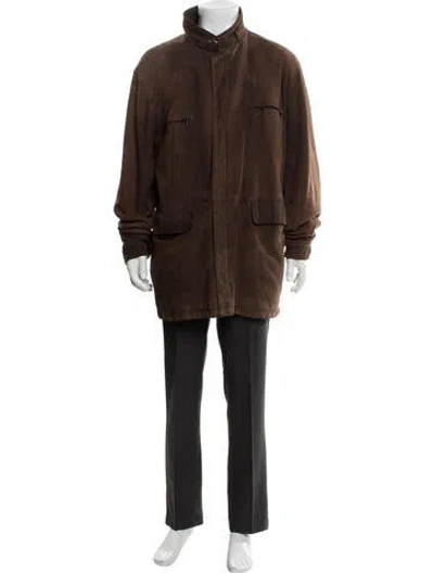 Pre-owned Fratelli Rossetti Leather Jacket In Brown