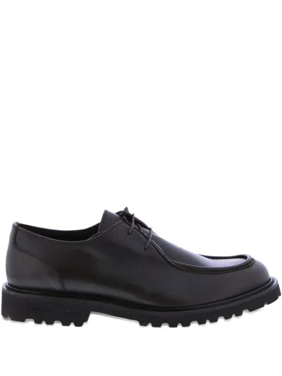 Fratelli Rossetti Leather Lace-up Derby Shoes In Black