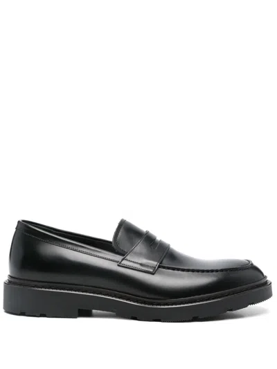 Fratelli Rossetti Leather Loafers In Black
