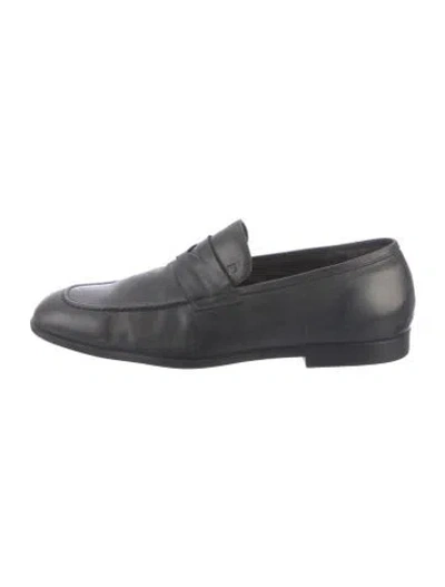 Pre-owned Fratelli Rossetti Leather Loafers In Blue