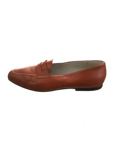 Pre-owned Fratelli Rossetti Leather Loafers In Brown