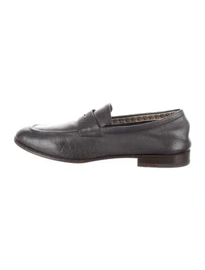 Pre-owned Fratelli Rossetti Leather Loafers In Grey