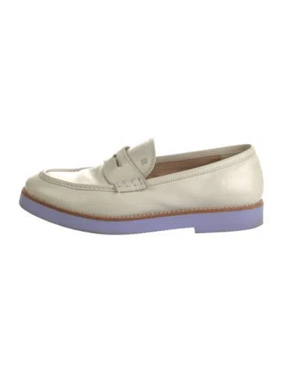 Pre-owned Fratelli Rossetti Leather Loafers In Neutrals