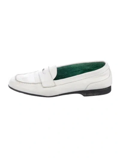 Pre-owned Fratelli Rossetti Leather Loafers In White