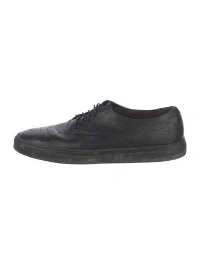 Pre-owned Fratelli Rossetti Leather Moccasins In Black
