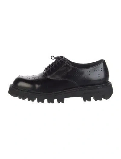 Pre-owned Fratelli Rossetti Leather Oxfords In Black