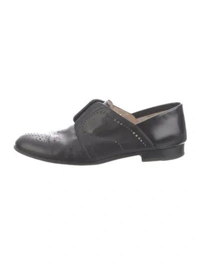 Pre-owned Fratelli Rossetti Leather Oxfords In Black