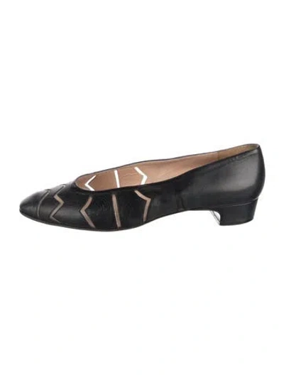 Pre-owned Fratelli Rossetti Leather Patterned Flats In Blue