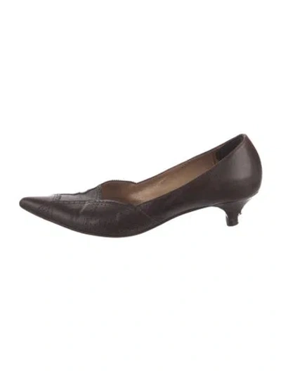 Pre-owned Fratelli Rossetti Leather Pumps In Brown