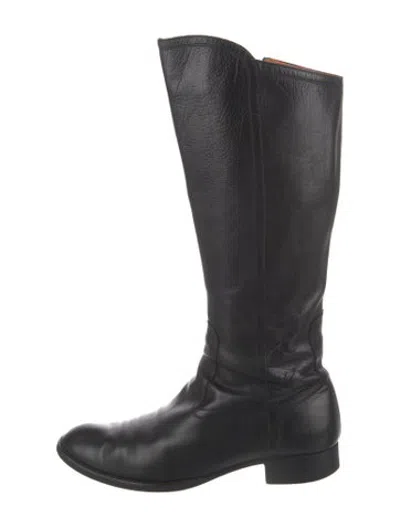 Pre-owned Fratelli Rossetti Leather Riding Boots In Black