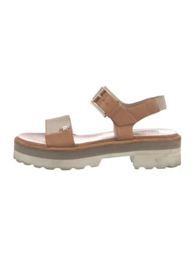 Pre-owned Fratelli Rossetti Leather Sandals In White