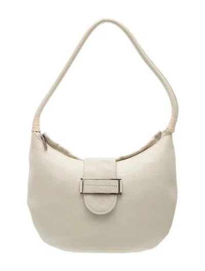 Pre-owned Fratelli Rossetti Leather Shoulder Bag In Neutrals