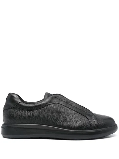 Fratelli Rossetti Leather Sneakers In Black