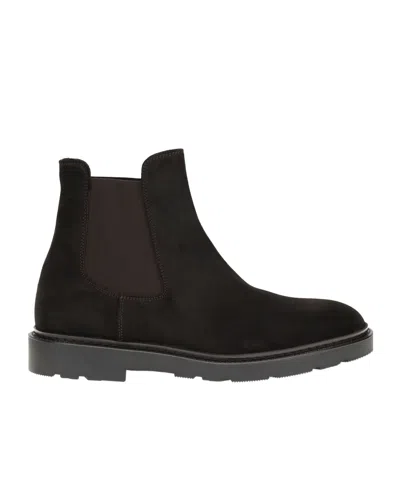 Fratelli Rossetti Lugged-sole Chelsea Boots In Black
