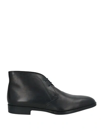 Fratelli Rossetti Man Ankle Boots Black Size 6.5 Leather