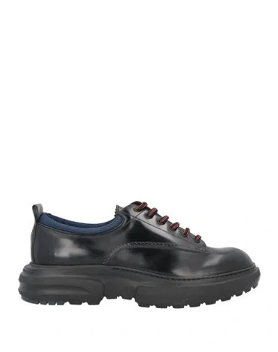 Fratelli Rossetti Man Lace-up Shoes Black Size 6.5 Soft Leather, Textile Fibers