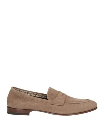 Fratelli Rossetti Man Loafers Khaki Size 10 Leather In Brown