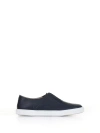 FRATELLI ROSSETTI ONE NAVY BLUE LEATHER SLIP-ON SNEAKERS