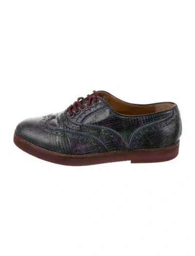 Pre-owned Fratelli Rossetti Patent Leather Brogues In Multi