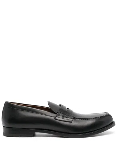 Fratelli Rossetti Classic Penny Leather Loafer In Black