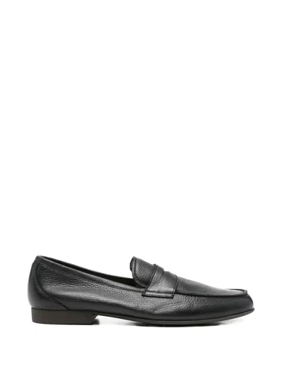 Fratelli Rossetti Penny-slot Loafers In Black