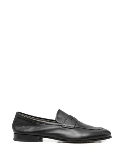 Fratelli Rossetti Penny-slot Loafers In Black