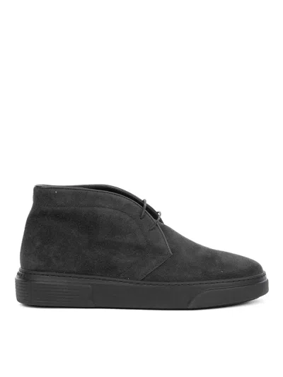 Fratelli Rossetti Polish Anthracite In Suede In Gray