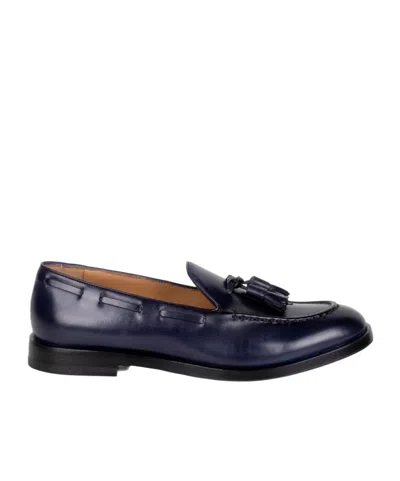 Fratelli Rossetti Round-toe Loafers In Blue