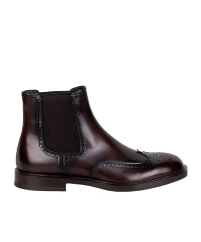 Fratelli Rossetti Round-toe Short Boots In Brown