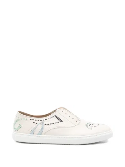 Fratelli Rossetti Round-toe Slip-on Sneakers In White