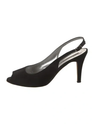 Pre-owned Fratelli Rossetti Slingback Pumps In Black