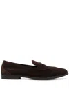 Fratelli Rossetti Slip-on Suede Penny Loafers In Brown