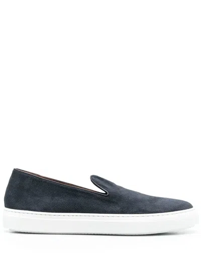 Fratelli Rossetti Slip-on Suede Sneakers In Blue