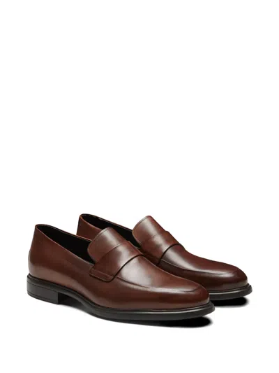 Fratelli Rossetti Strap-detail Leather Loafers In Multi