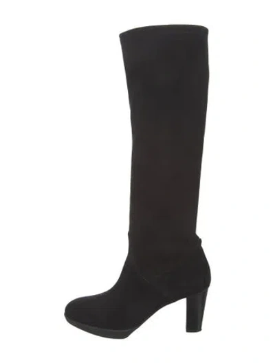 Pre-owned Fratelli Rossetti Suede Boots In Black