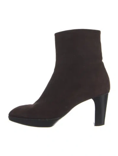 Pre-owned Fratelli Rossetti Suede Boots In Brown