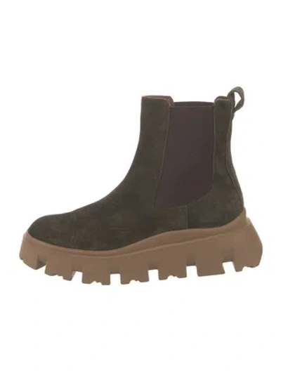 Pre-owned Fratelli Rossetti Suede Chelsea Boots In Gray