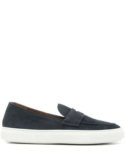 Fratelli Rossetti Suede Loafers In Blue