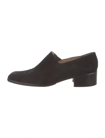 Pre-owned Fratelli Rossetti Suede Loafers In Black