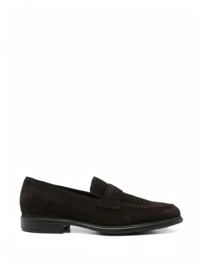 Fratelli Rossetti Suede Loafers In Brown